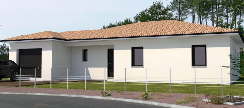 construction d'une maison contemporaine de 125 m² + garage proche Villenave d'Ornon à  Gradignan