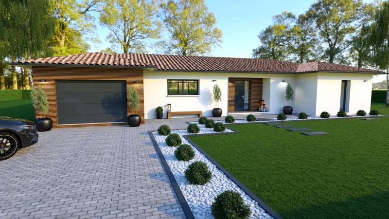 Maison 150 m² garage cuisine d'été Langon Roaillan