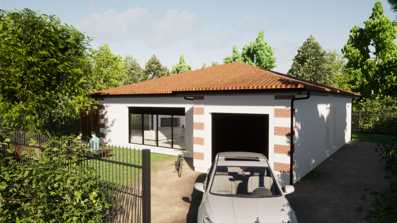 A Lanton maison neuve 90 m2 3 chambres et garage