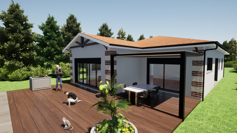 Construire une maison au style Arcachonais sur la commune du Teich à proximité de la gare