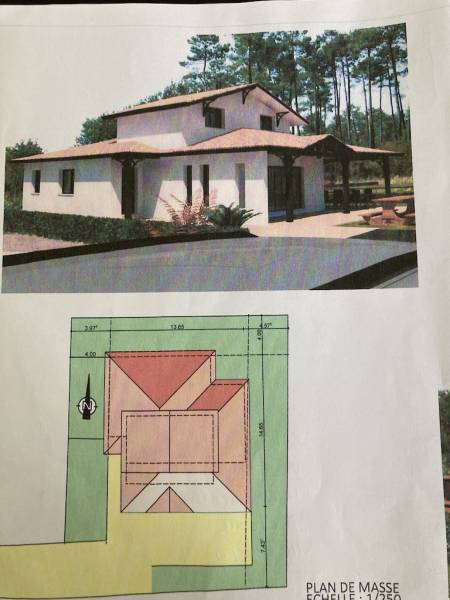 Villa de style basin de 146 m2 sur un terrain de 505 m2 à Andernos les bains