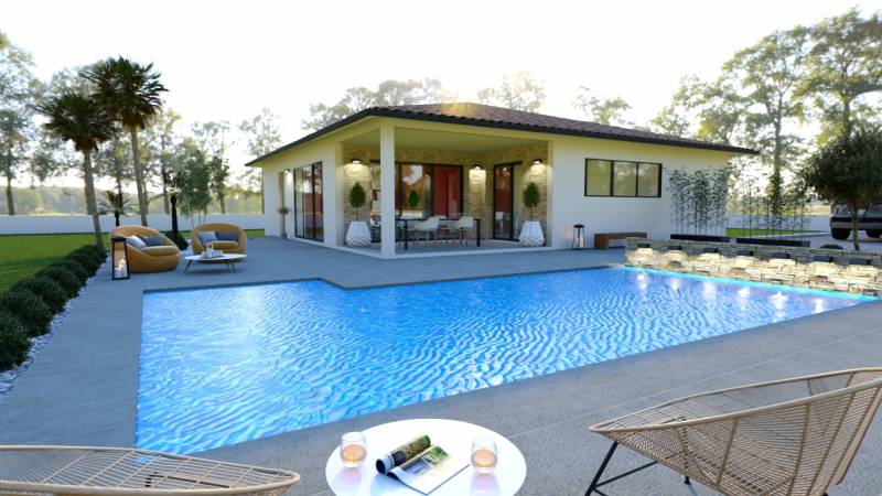 A bâtir sur Pissos maison de 89 m2 3 chambres et garage