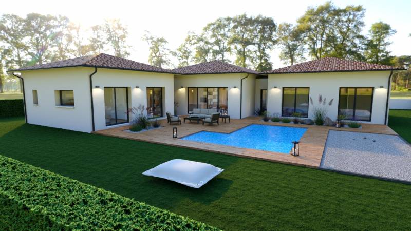 Maison 3 ilots  161 m²  4 chambres et un bureau